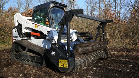 skid steer shredder rental|bobcat with brush cutter rental.